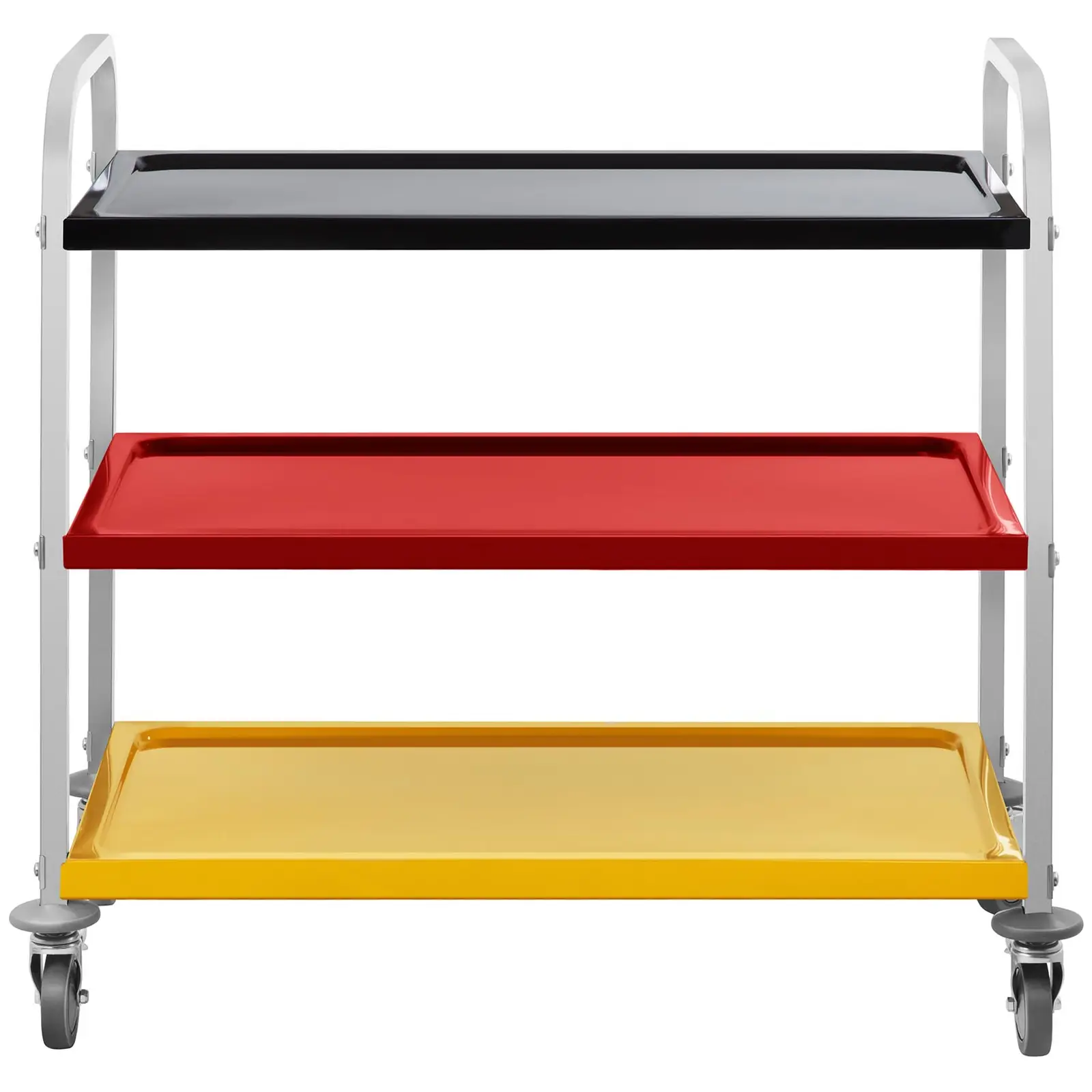 Servierwagen Edelstahl - 3 Borde - bis 500 kg - farbig