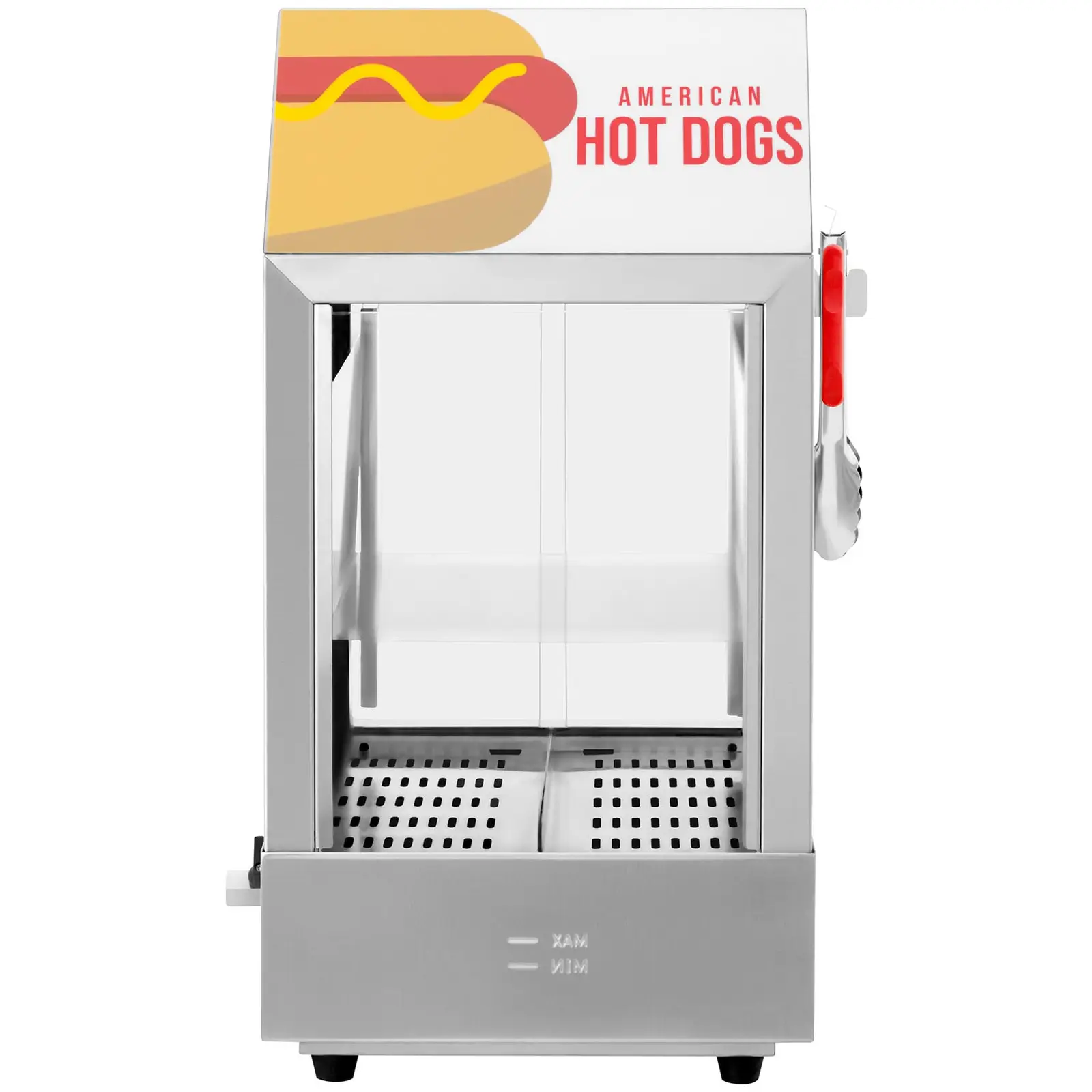 Hot Dog Steamer - 100 Würstchen - 25 Brötchen - 1.000 W