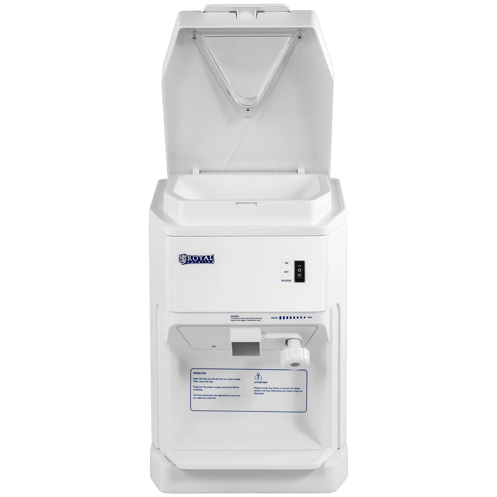 Ice Crusher - 200 W - 320 U/min - 2,5 L -  Reverse-Funktion - Royal Catering