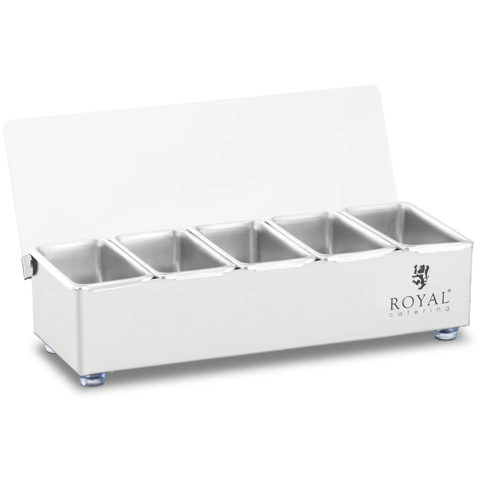 Zutatenbehälter - Edelstahl - 5 x 0,4 L - Royal Catering