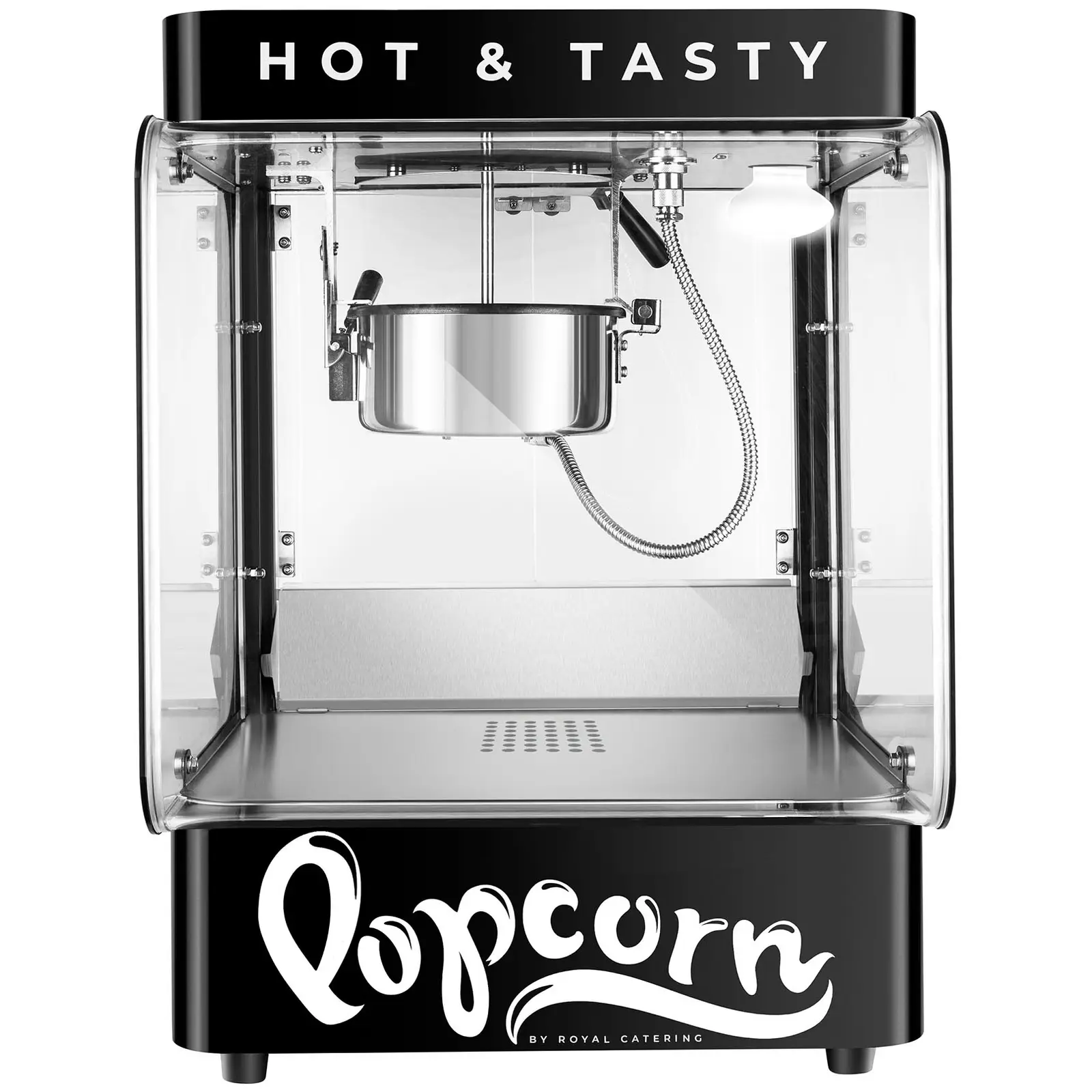 Profi-Popcornmaschine - modernes Design - 4 - 5 kg/h - 1.2 l - schwarz - Royal Catering