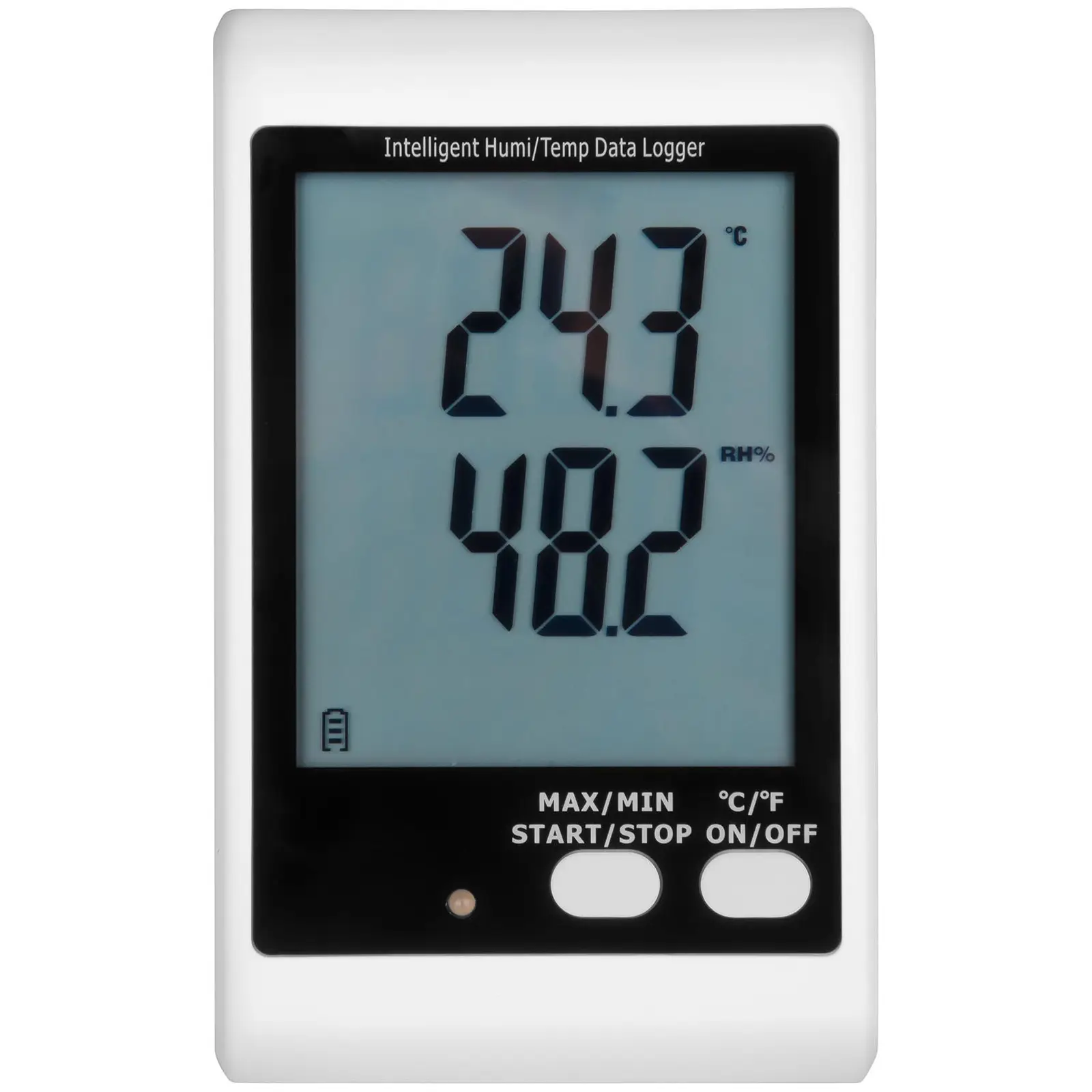 Datenlogger Temperatur + Luftfeuchtigkeit - LCD - (-40) bis +125 °C - 0 bis 100 % rH - ext. Sensor