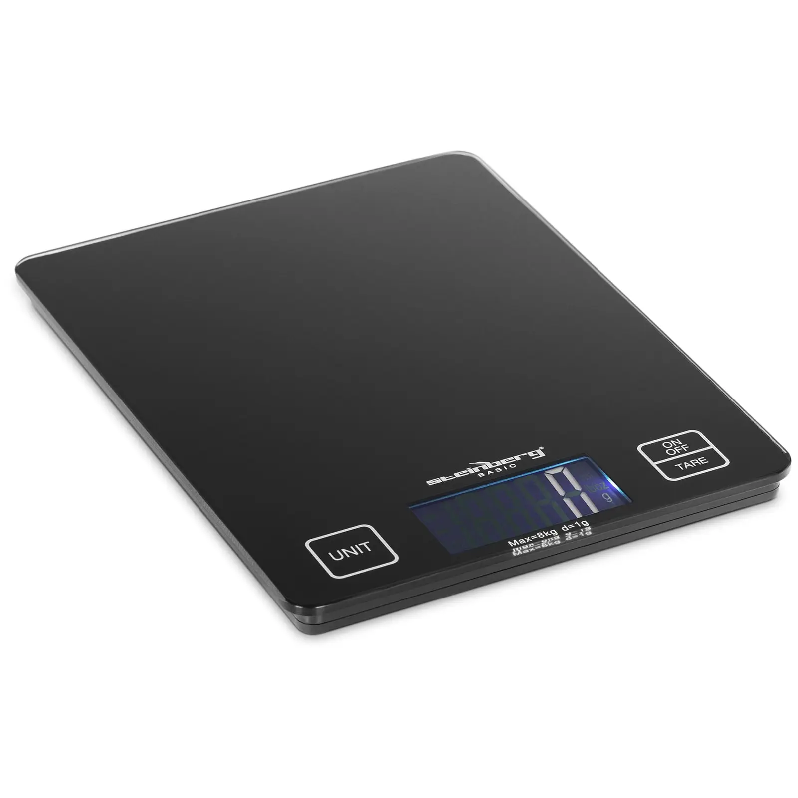 Küchenwaage - 8 kg/1 g - 22 x 17 - LCD