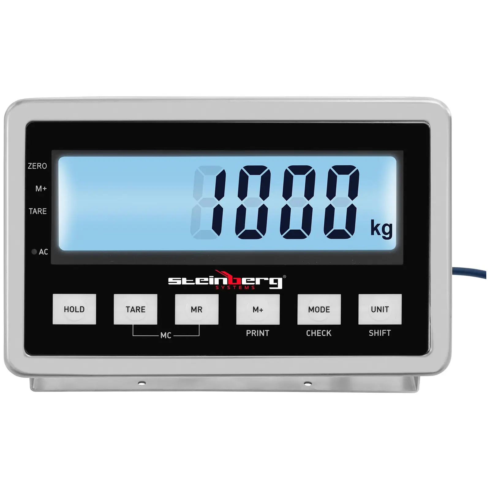 Bodenwaage - 1000 kg / 0,2 kg - 1000 x 1000 mm - LCD