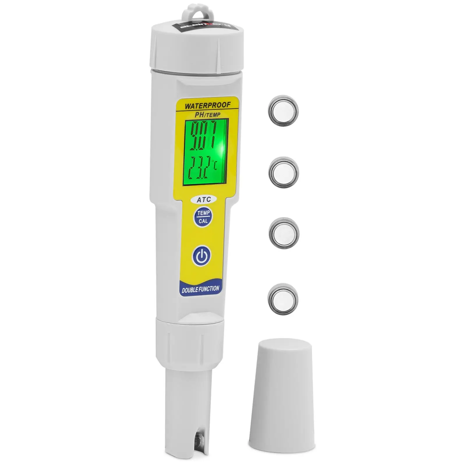 pH-Messgerät mit Temperatur - LCD - 0-14 pH / Temperatur 0 - 50 °C