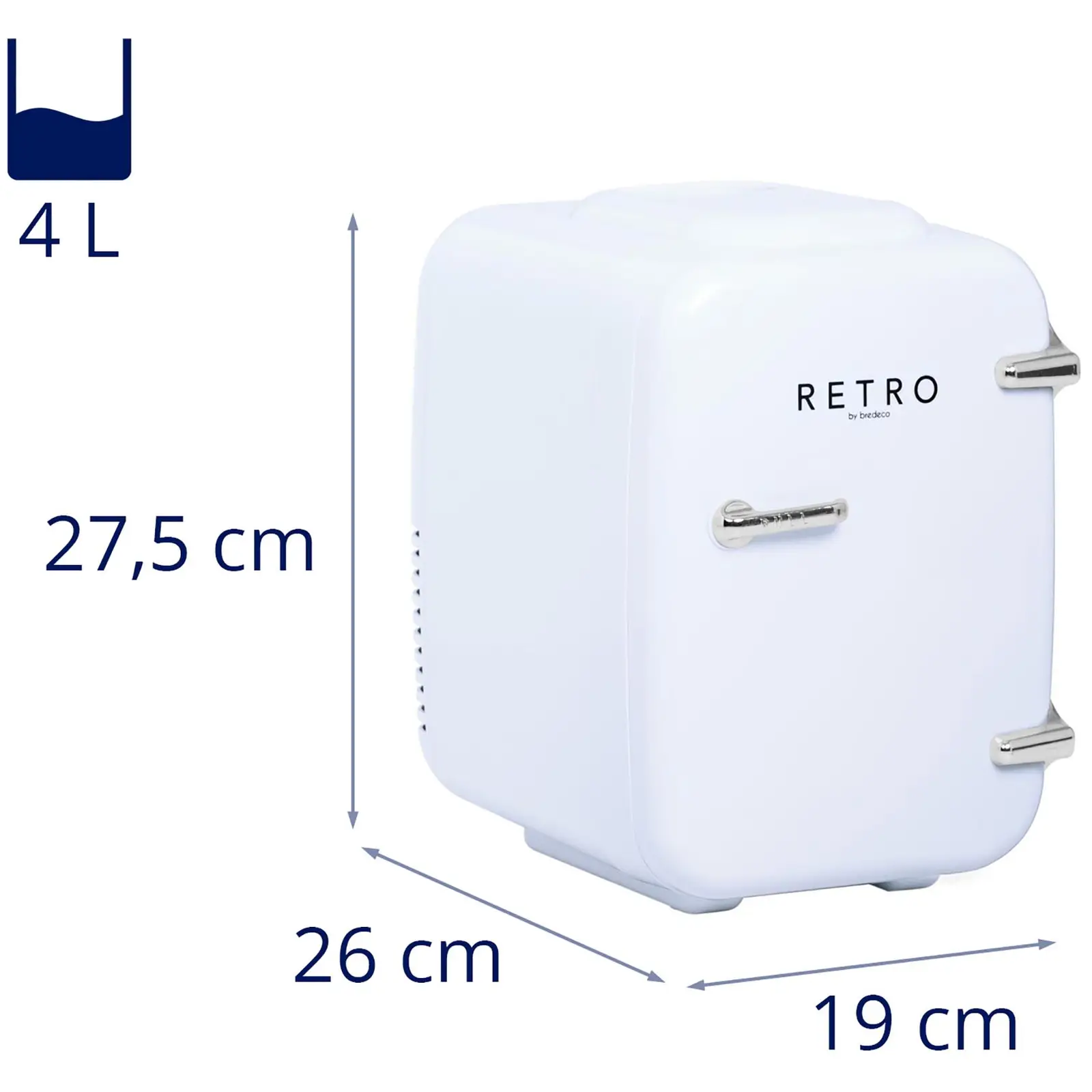 Mini Kühlschrank - 4 L - weiß