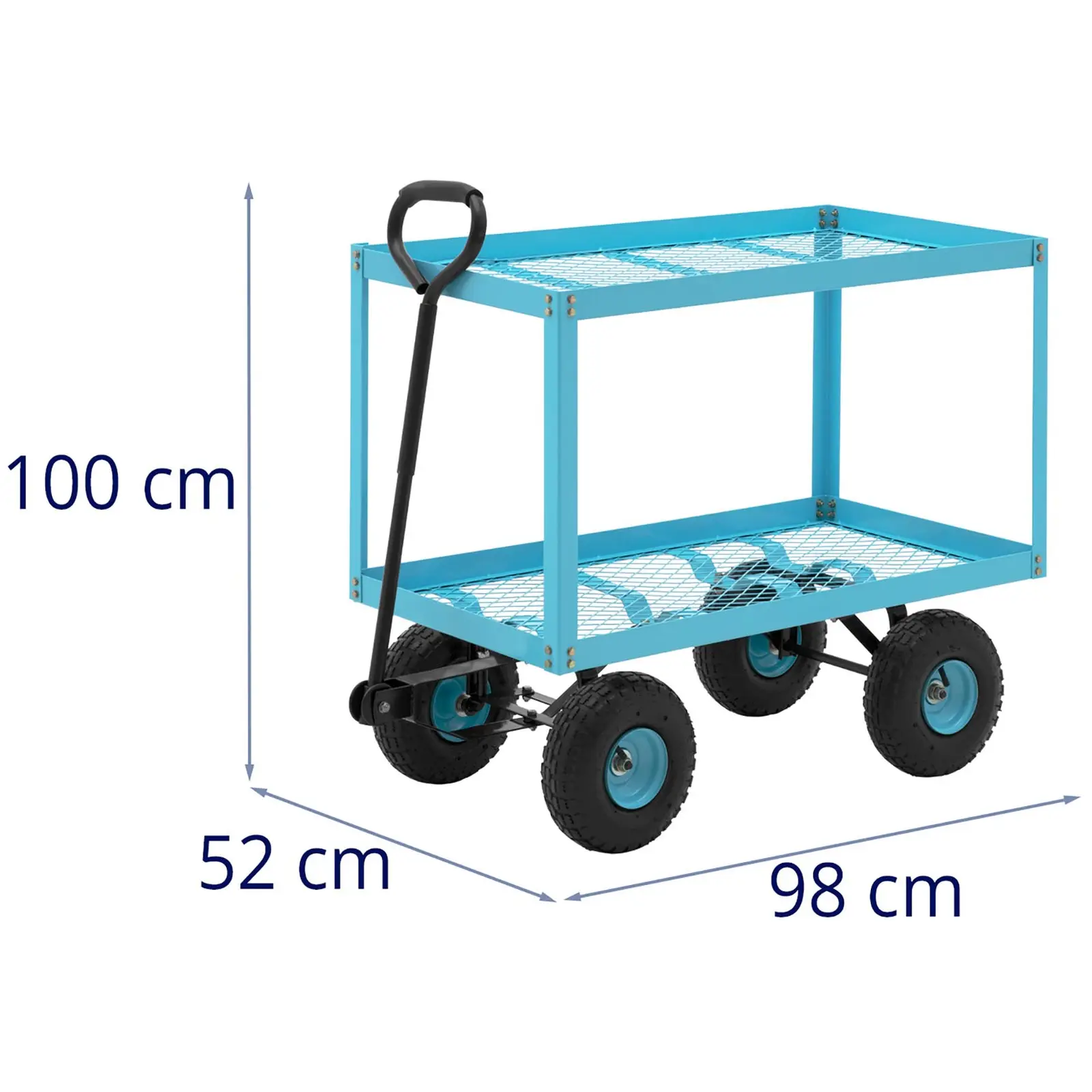 Gartenwagen - 150 kg - 2 Gitterböden