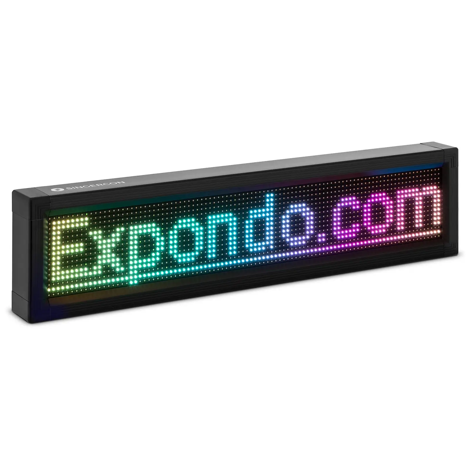 LED-Laufschrift - 96 x 16 farbige LED - 67 x 19 cm - programmierbar via iOS / Android