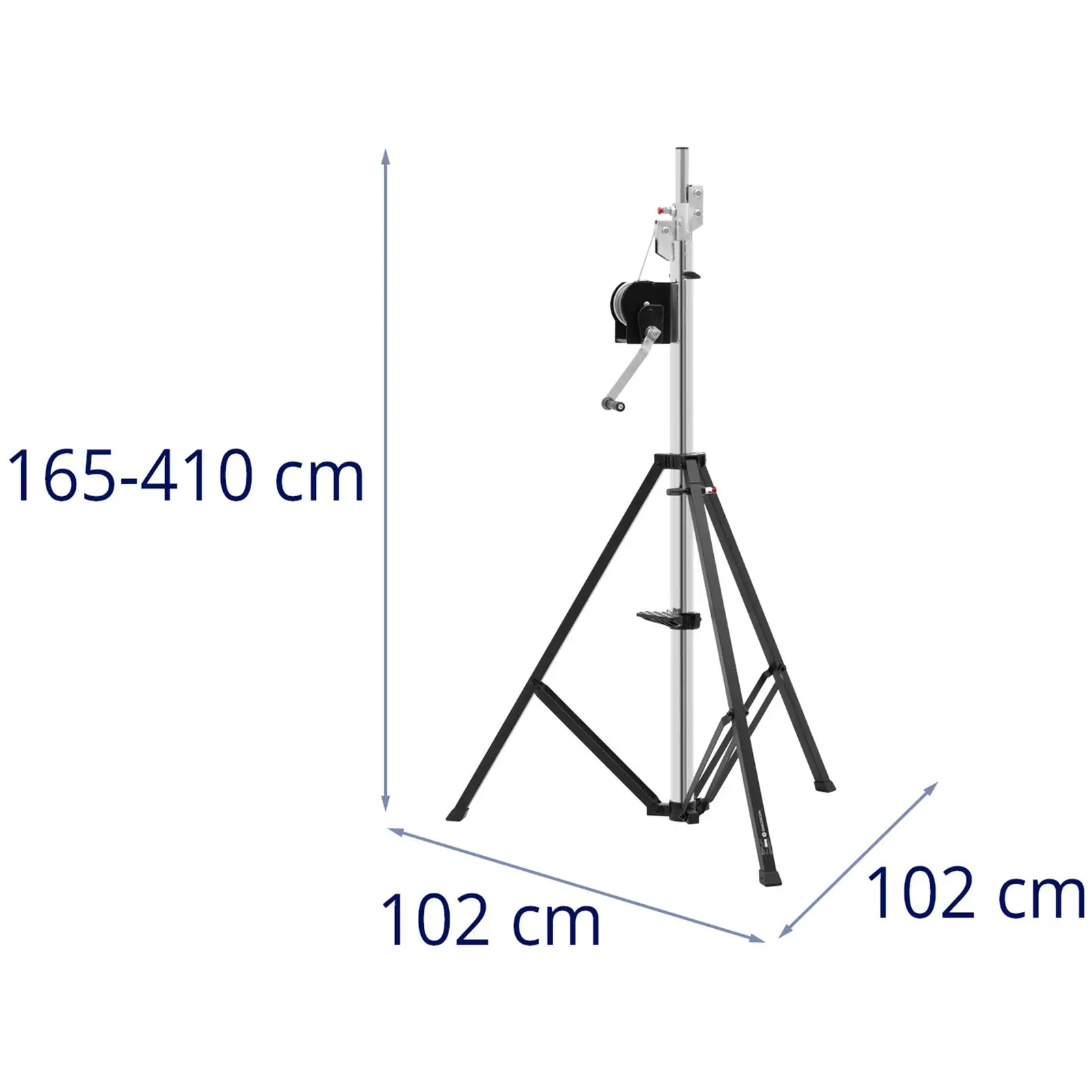 Lichtstativ - bis 80 kg - 1,65 - 4,1 m