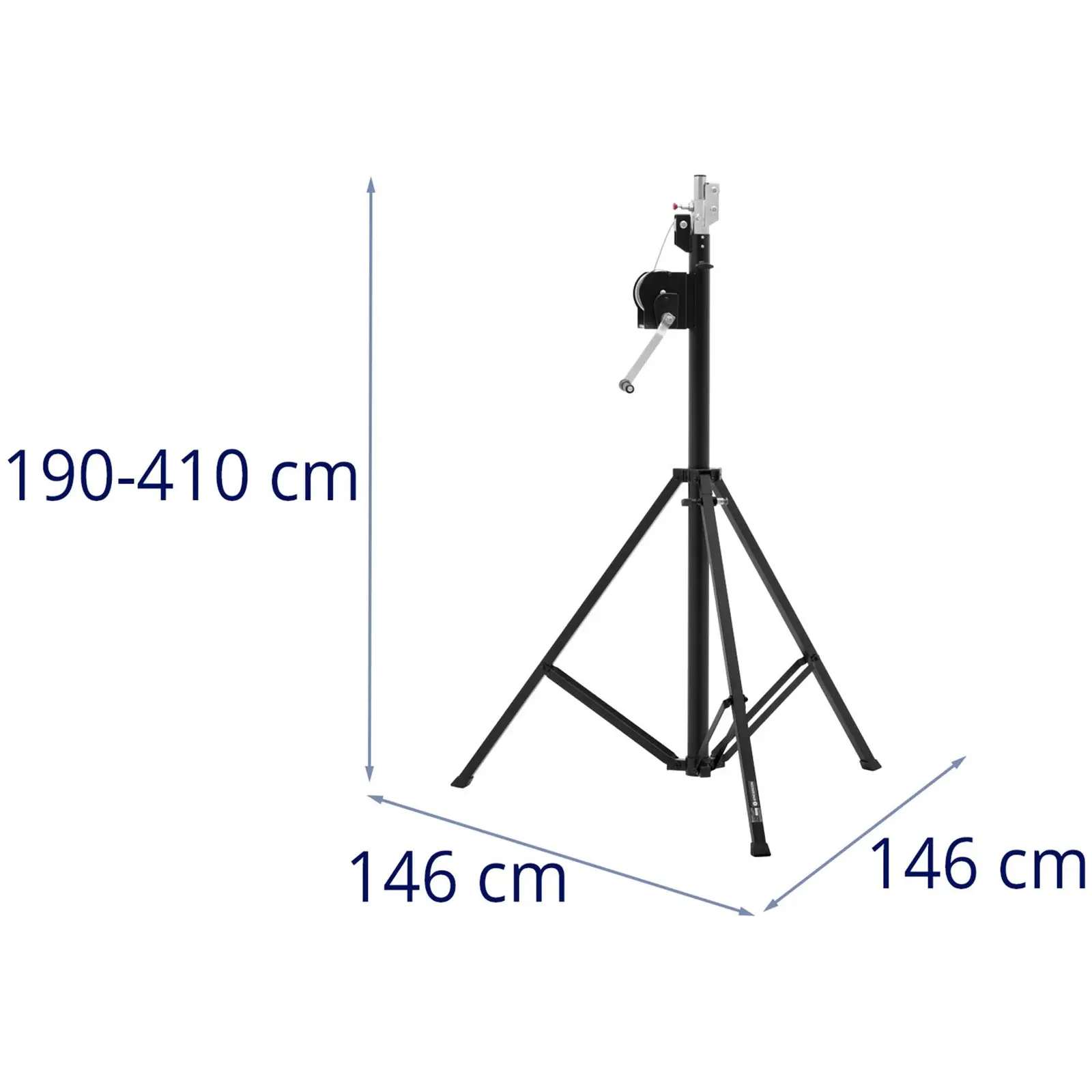Lichtstativ - bis 80 kg - 1,9 - 4,1 m