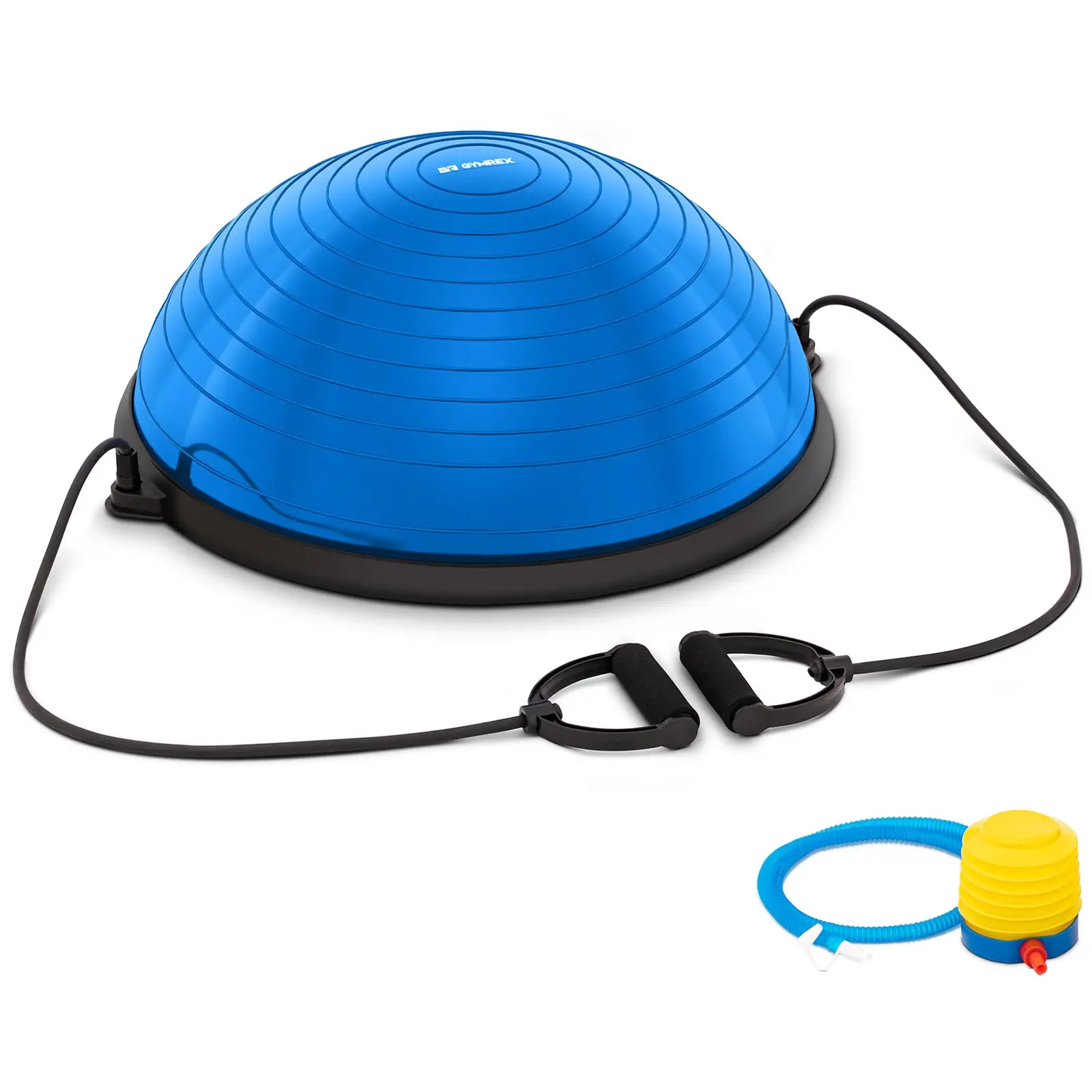 Balance Ball inkl. Gummibänder - 220 kg - blau