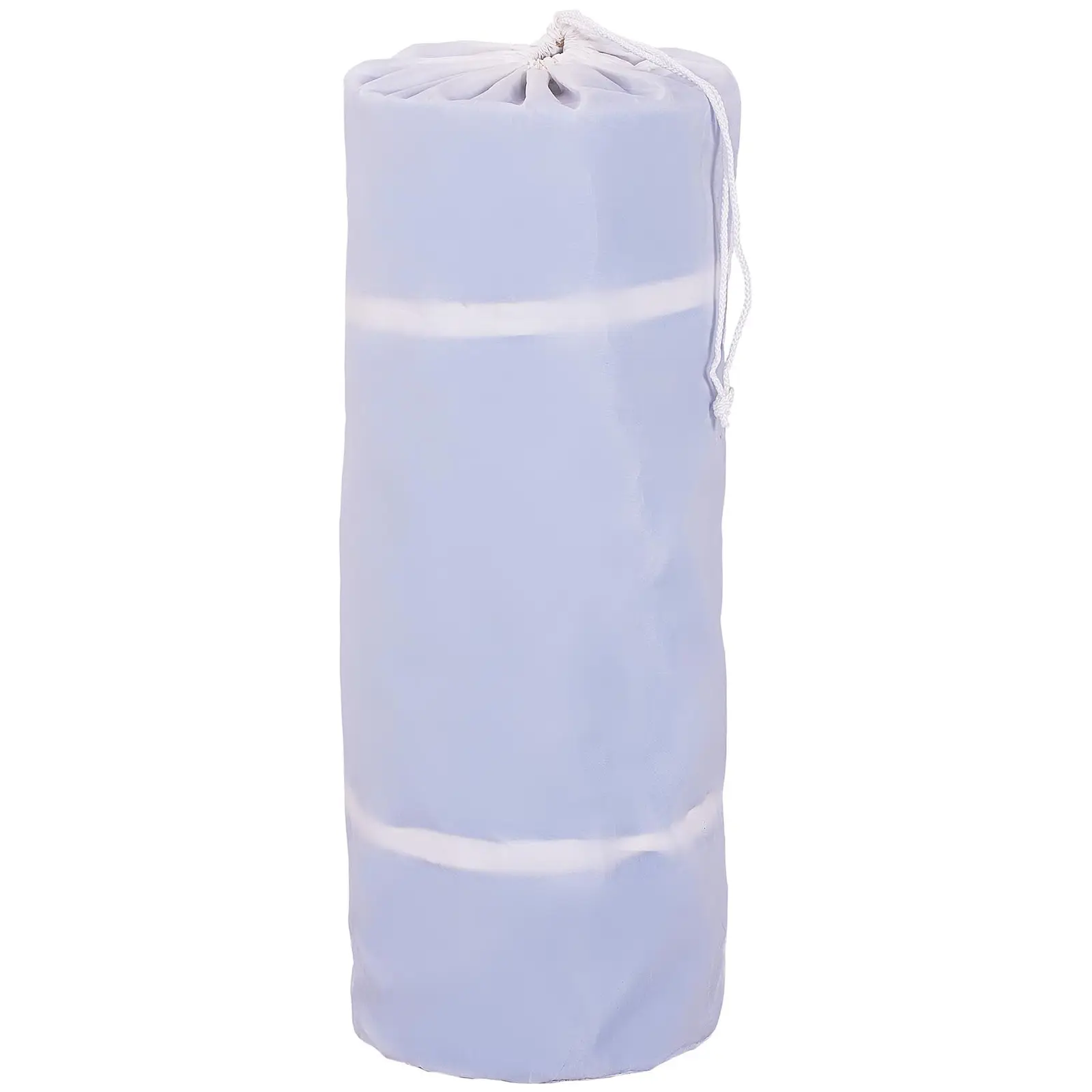Aufblasbare Turnmatte - 600 x 100 x 20 cm - 300 kg - blau/weiß