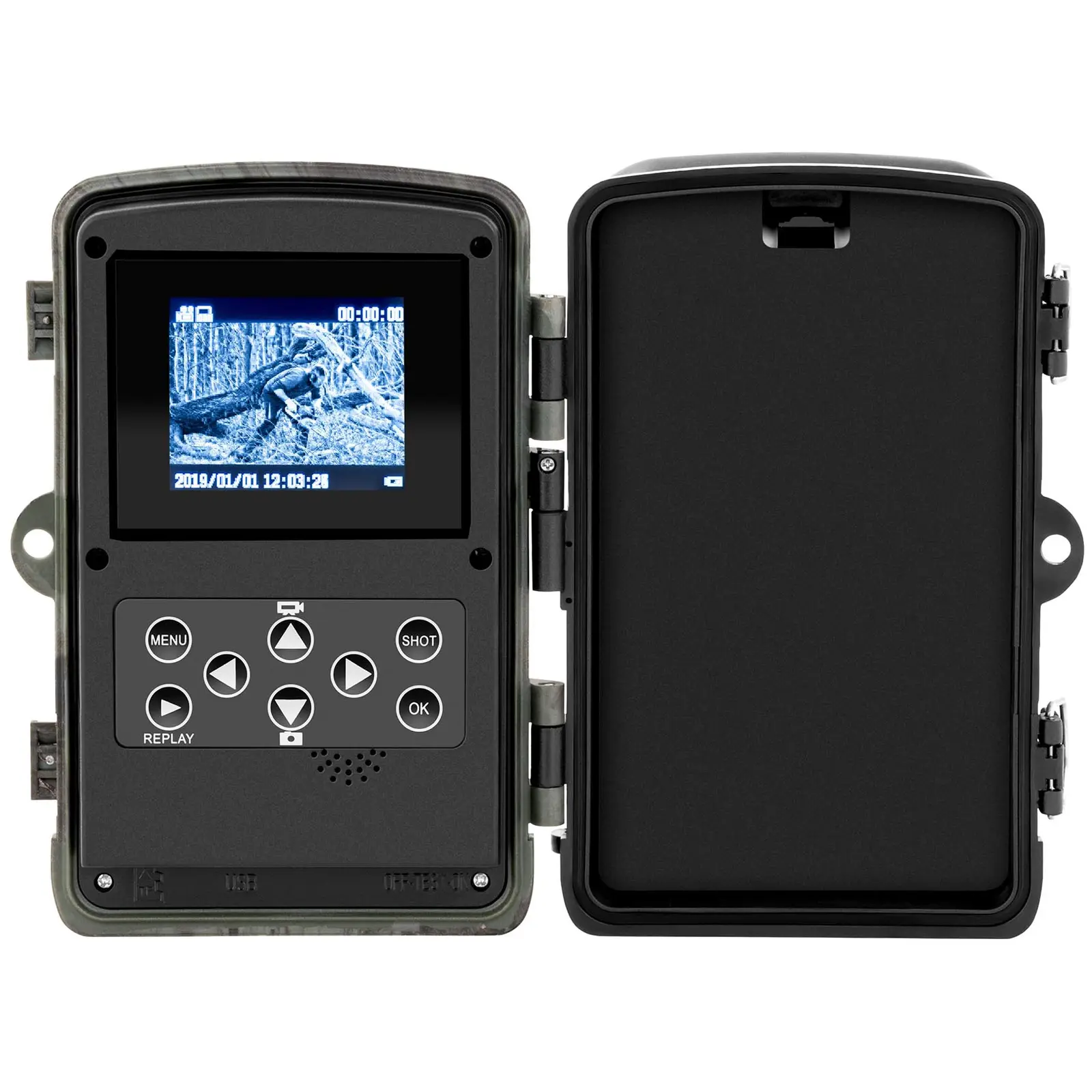 Wildkamera - 8 MP - 2.7K Full HD - 46 IR-LEDs - 20 m - 0,3 s
