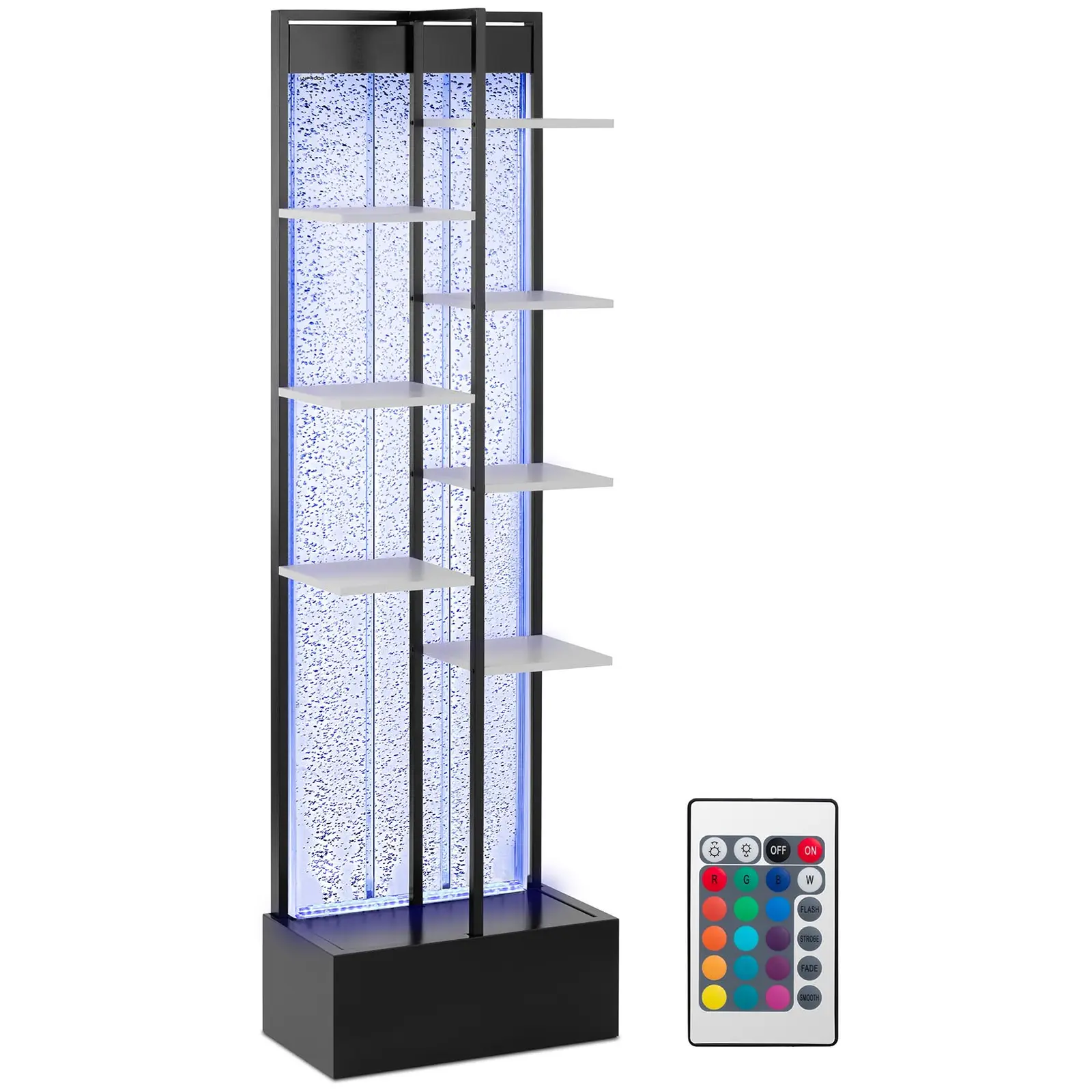 Regal mit Wasserwand - LED / RGB - Fernbedienung - 55 x 30 x 187 cm