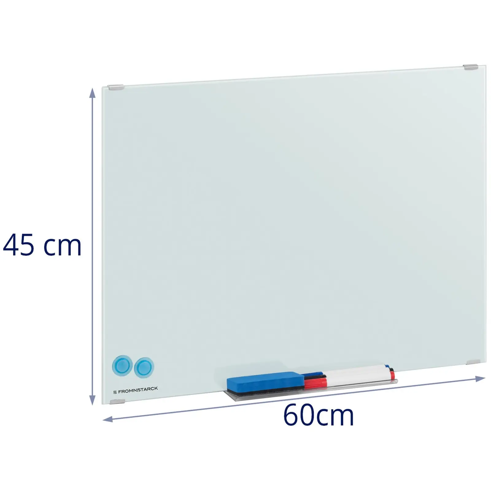 Whiteboard - 60 x 45 x 0,4 cm - magnetisch