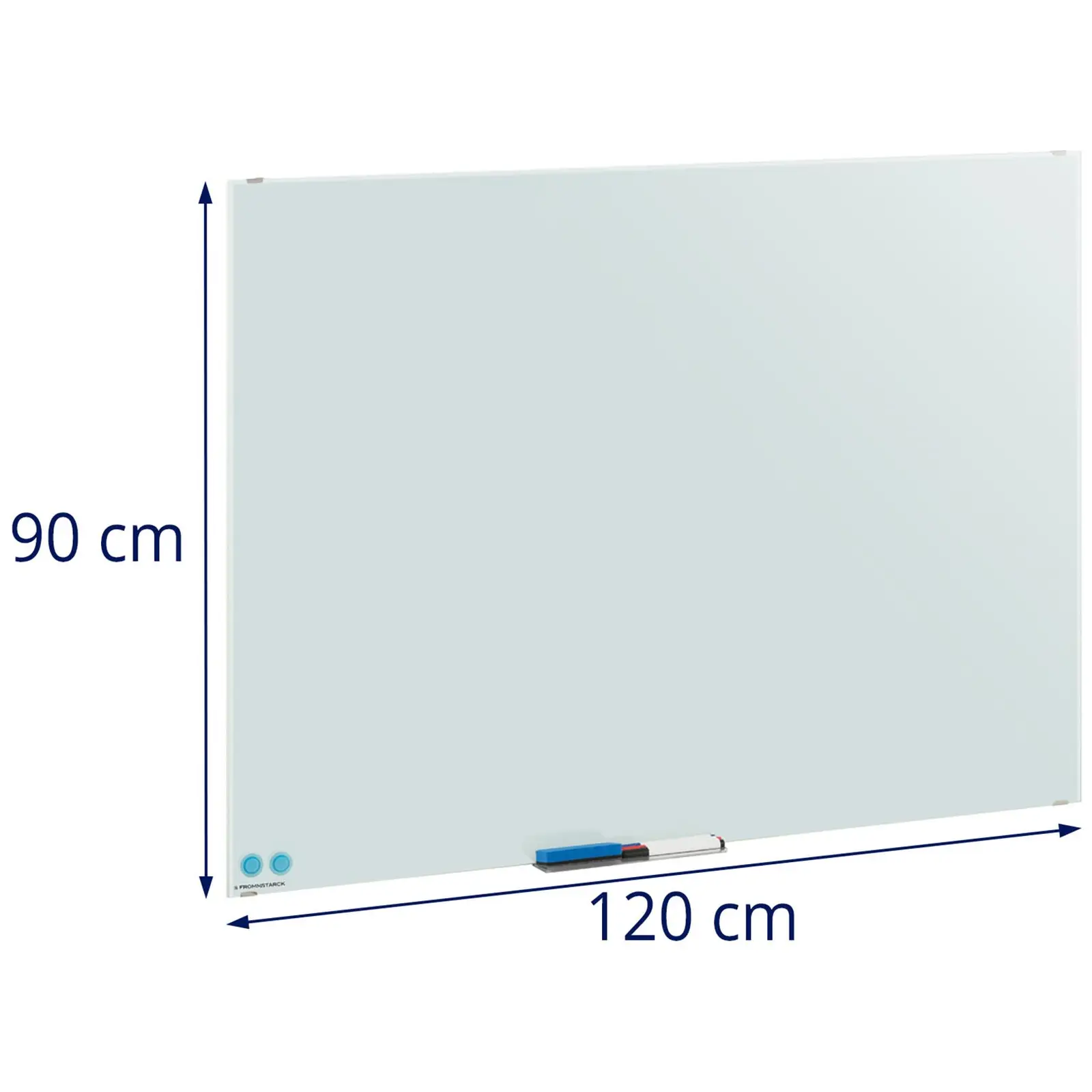 Whiteboard - 90 x 120 x 0,4 cm - magnetisch
