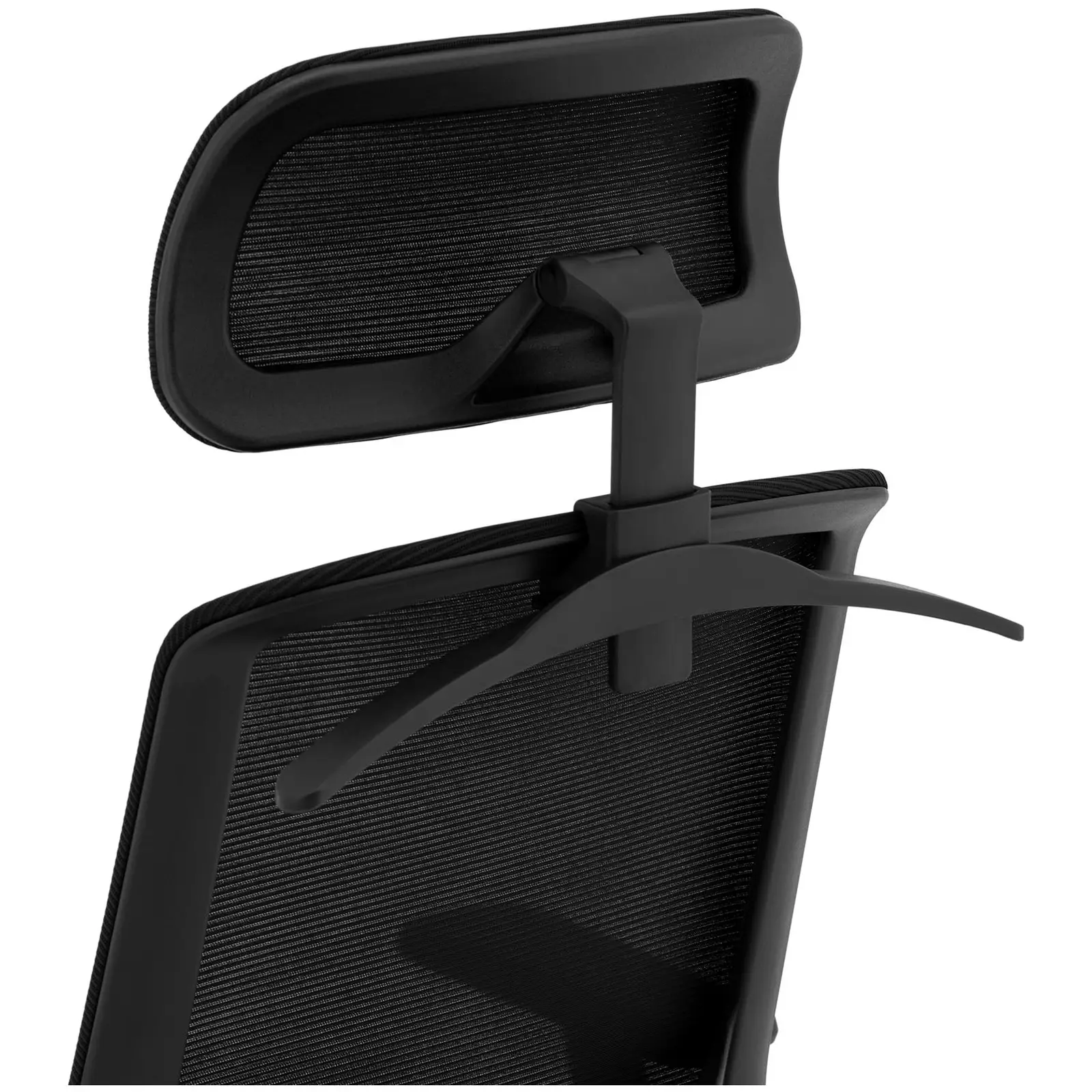 Bürostuhl - Netzrücken - Kopfstütze - 50 x 50.5 cm Sitz - bis 150 kg - schwarz